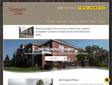 Tablet Screenshot of barringtonplaceapts.com